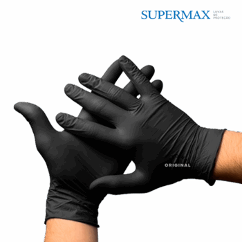 Luva BLACK Nitrilica Supermax