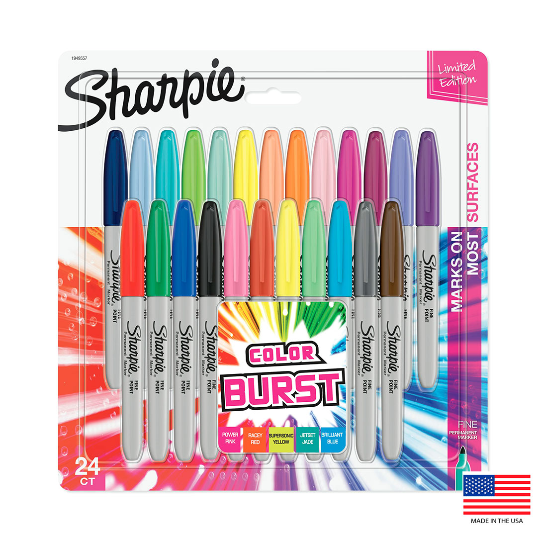 Kit 24 Caneta Sharpie Color Burst