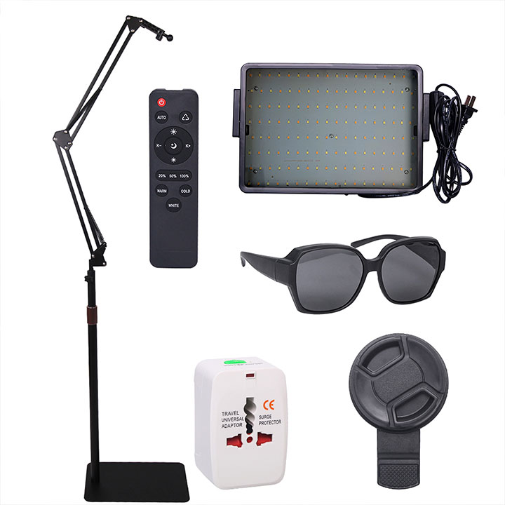Kit Fotografia Tattoo c/ Filtro Polarizador - Óculos - Lente - Lampada - Controle - Pedestal
